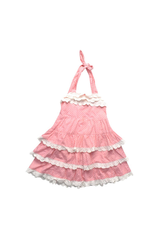 A Pink Sleeveless Dresses from Nicholas & Bears in size 2T for girl. (Front View)