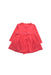 A Red Long Sleeve Dresses from Emporio Armani in size 6-12M for girl. (Back View)