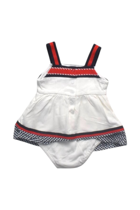 A White Sleeveless Dresses from Nicholas & Bears in size 0-3M for girl. (Back View)