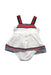 A White Sleeveless Dresses from Nicholas & Bears in size 0-3M for girl. (Back View)