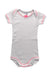 A White Short Sleeve Bodysuits from Petit Bateau in size 3-6M for girl. (Front View)