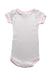 A White Short Sleeve Bodysuits from Petit Bateau in size 3-6M for girl. (Back View)