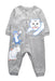 A Grey Long Sleeve Rompers from Kenzo in size 3-6M for girl. (Front View)