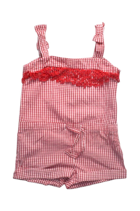 A Red Sleeveless Rompers from Nicholas & Bears in size 2T for girl. (Front View)