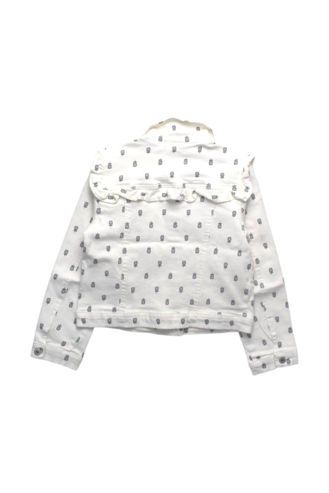 A White Lightweight Jackets from Seed in size 9Y for girl. (Back View)