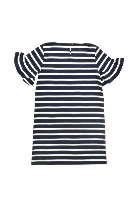 A Navy Short Sleeve Dresses from Crewcuts in size 5T for girl. (Back View)