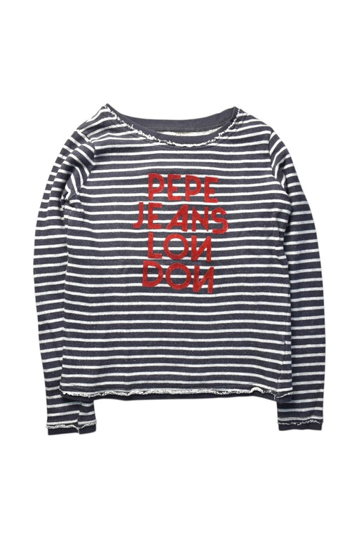 A Grey Long Sleeve T Shirts from Pepe Jeans in size 10Y for boy. (Front View)