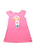 A Pink Short Sleeve Dresses from Rykiel Enfant in size 3T for girl. (Front View)