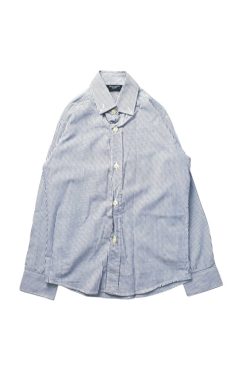 A Blue Long Sleeve Shirts from Dal Lago in size 6T for boy. (Front View)
