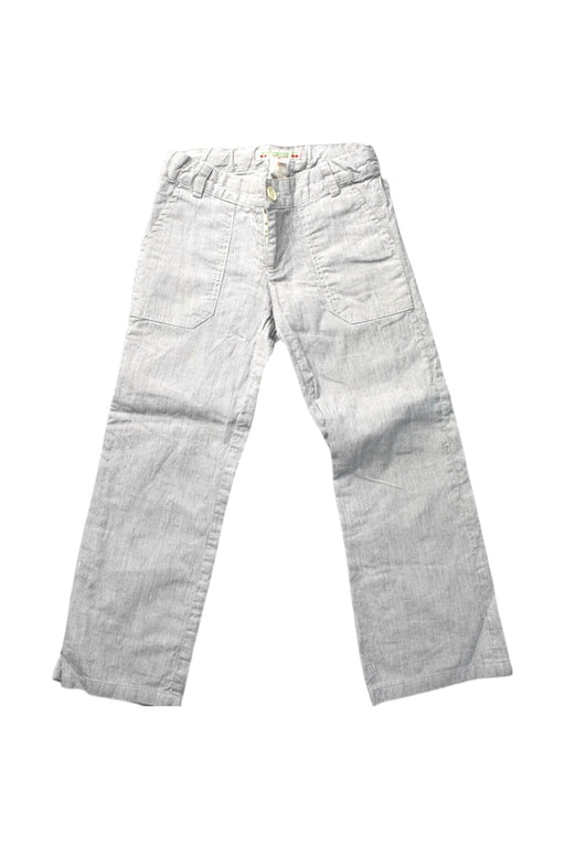 A White Casual Pants from Bonpoint in size 4T for girl. (Front View)
