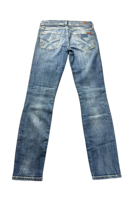 A Blue Jeans from 7 For All Mankind in size 14Y for girl. (Back View)
