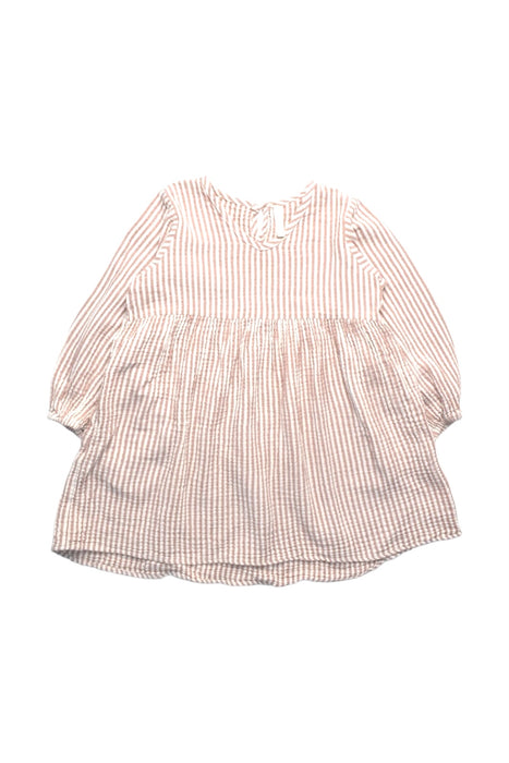 A Pink Long Sleeve Dresses from Rylee + Cru in size 4T for girl. (Front View)