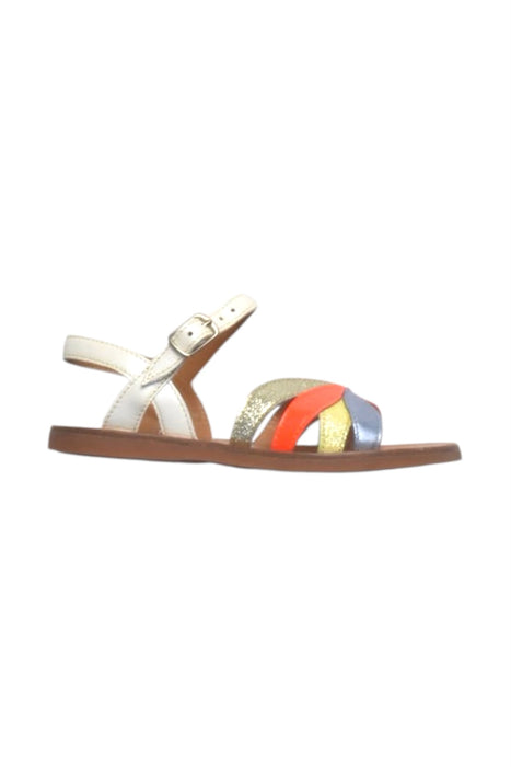 A Multicolour Sandals from Pom d’Api in size 4T for girl. (Front View)