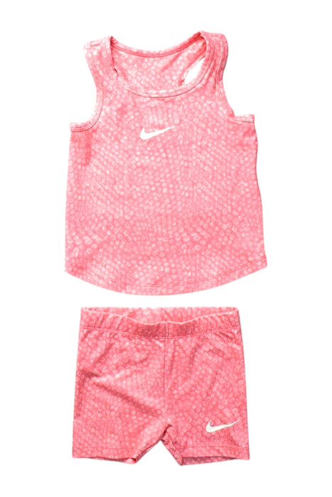 A Pink Shorts Sets from Nike in size 2T for girl. (Front View)