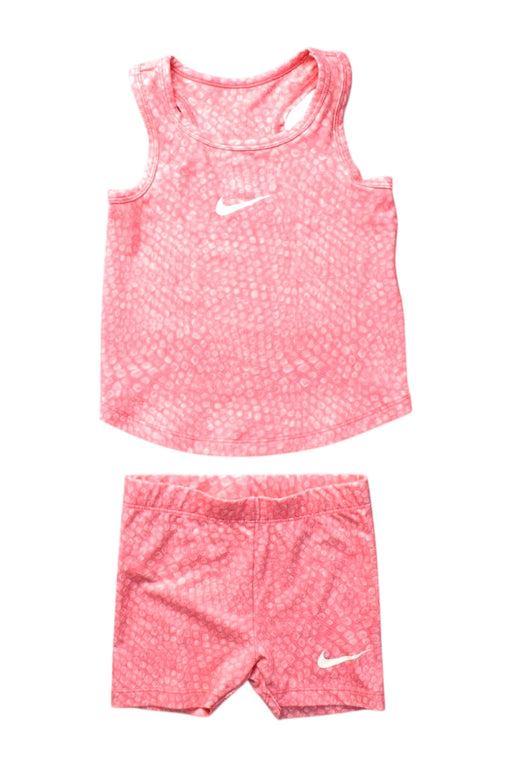 A Pink Shorts Sets from Nike in size 2T for girl. (Front View)