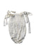 A Ivory Sleeveless Rompers from Nothing Fits But in size 12-18M for girl. (Front View)