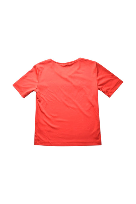 A Red Active Tops from Adidas in size 8Y for boy. (Back View)