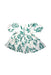 A Green Short Sleeve Dresses from Pink Chicken in size 2T for girl. (Back View)