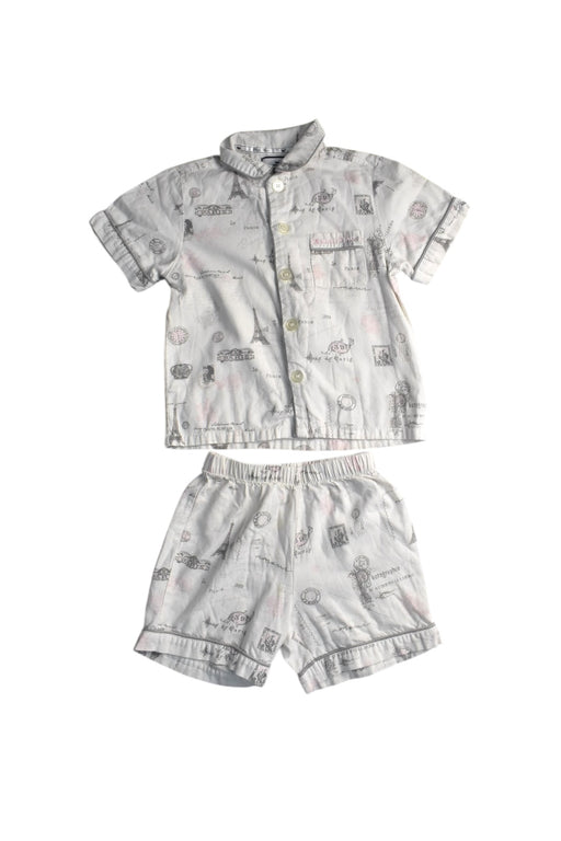 A White Pyjama Sets from Petite Plume in size 4T for girl. (Front View)
