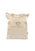 A Ivory Short Sleeve Tops from Aster & Oak in size 3-6M for girl. (Front View)