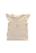 A Ivory Short Sleeve Tops from Aster & Oak in size 3-6M for girl. (Back View)