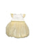 A White Sleeveless Dresses from Le Petit Society in size 6-12M for girl. (Back View)