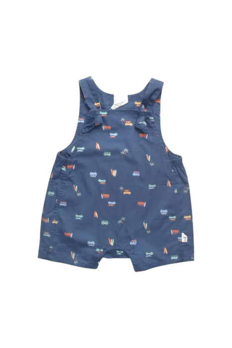 A Blue Overall Shorts from Toshi in size 6-12M for boy. (Front View)