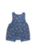 A Blue Overall Shorts from Toshi in size 6-12M for boy. (Back View)