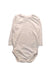 A White Long Sleeve Bodysuits from Seed in size 3-6M for girl. (Front View)