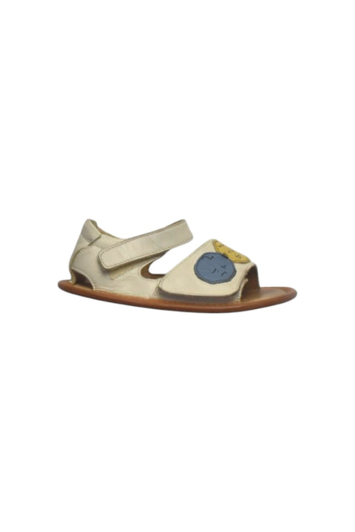 A Beige Sandals from Tip Toey Joey in size 3T for girl. (Front View)