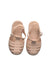 A Peach Sandals from Liewood in size 4T for girl. (Back View)