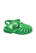 A Green Sandals from Meduse in size 18-24M for girl. (Front View)