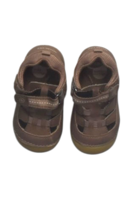 A Brown Sandals from Stride Rite in size 12-18M for boy. (Back View)