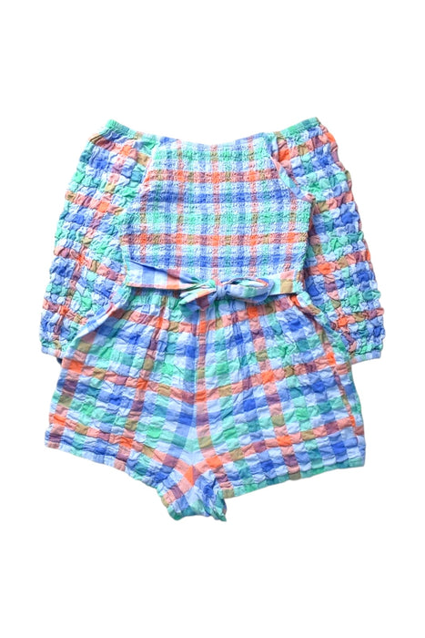 A Multicolour Long Sleeve Rompers from Seed in size 6T for girl. (Back View)