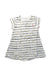 A White Short Sleeve Dresses from Petit Bateau in size 3T for girl. (Front View)