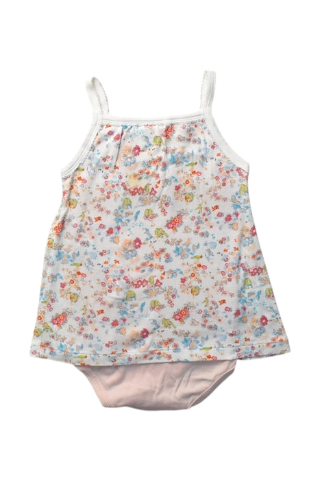 A Multicolour Sleeveless Rompers from Petit Bateau in size 3T for girl. (Back View)