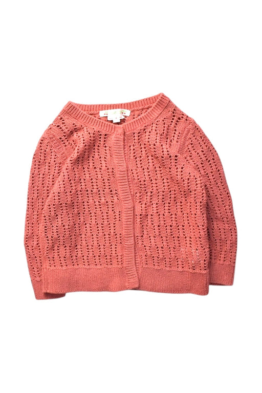A Pink Cardigans from Bonpoint in size 4T for girl. (Front View)