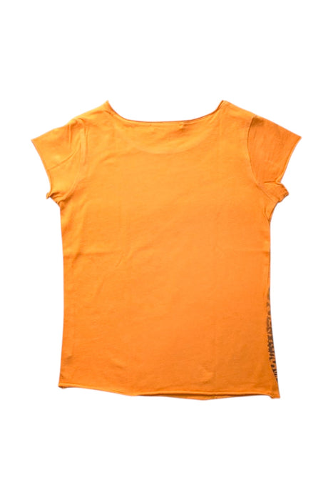 A Orange Short Sleeve T Shirts from Bonpoint in size 6T for girl. (Back View)