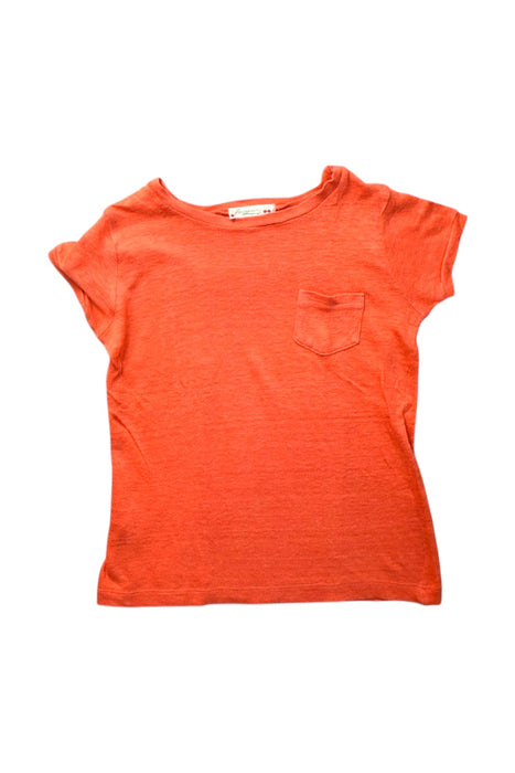 A Orange Short Sleeve T Shirts from Bonpoint in size 4T for girl. (Front View)