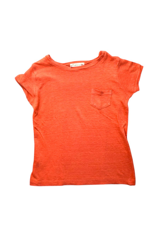 A Orange Short Sleeve T Shirts from Bonpoint in size 4T for girl. (Front View)
