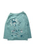 A Teal Long Sleeve Tops from Bonpoint in size 4T for girl. (Front View)