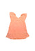 A Peach Sleeveless Dresses from IKKS in size 6T for girl. (Front View)