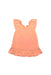 A Peach Sleeveless Dresses from IKKS in size 6T for girl. (Back View)