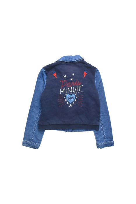 A Blue Lightweight Jackets from IKKS in size 6T for girl. (Back View)