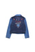 A Blue Lightweight Jackets from IKKS in size 6T for girl. (Back View)