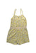 A Yellow Sleeveless Rompers from IKKS in size 4T for girl. (Back View)