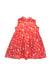 A Red Sleeveless Dresses from Elly in size 6-12M for girl. (Back View)