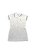 A White Short Sleeve Dresses from Lacoste in size 5T for girl. (Front View)