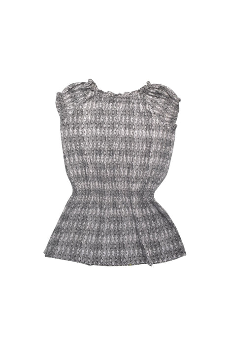 A Grey Sleeveless Tops from Bonpoint in size 6T for girl. (Back View)
