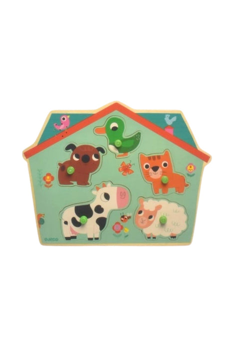 A Multicolour Board Games & Puzzles from Djeco in size 12-18M for boy. (Back View)